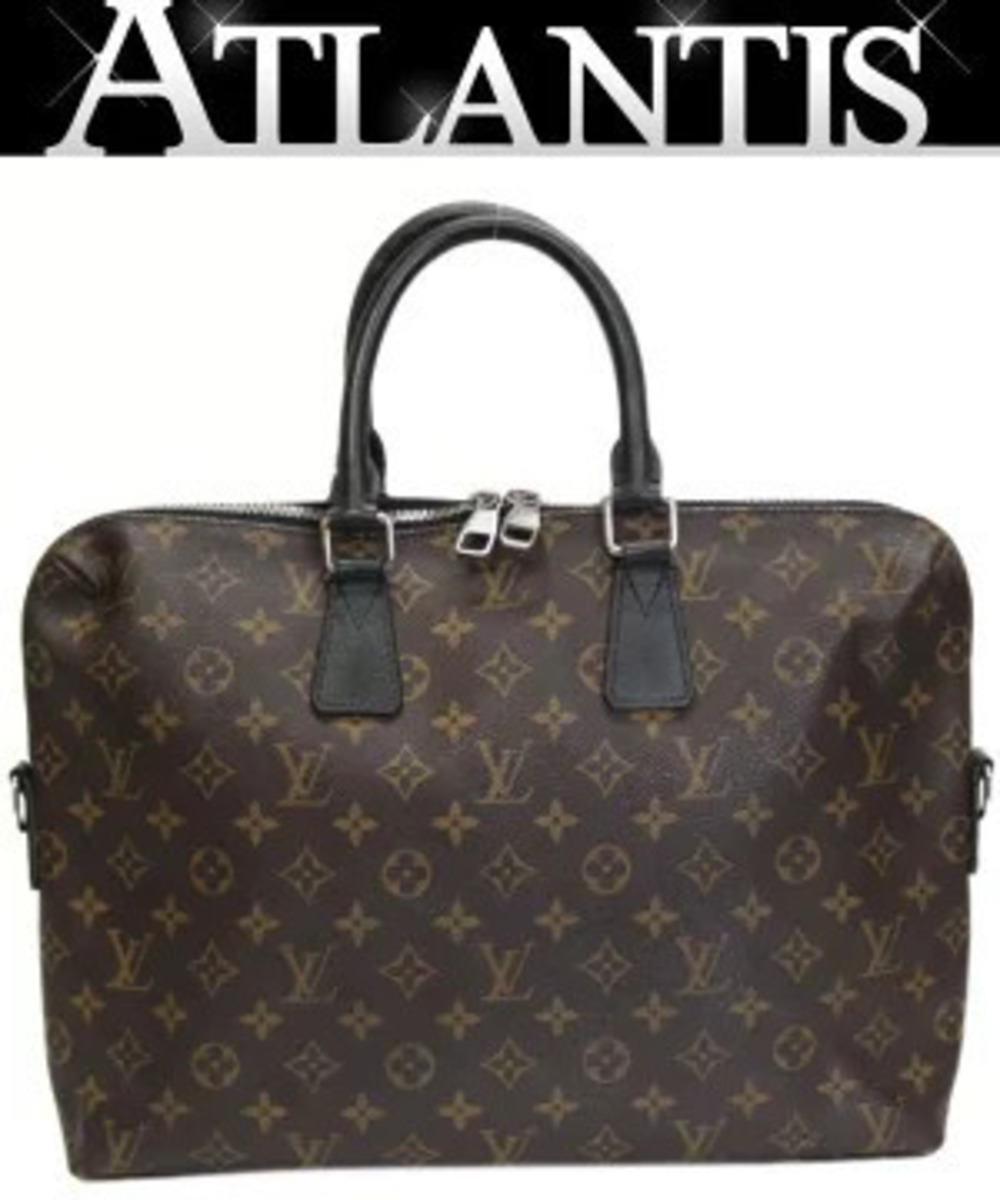 Louis Vuitton Port Jour Business Bag Monogram Macassar Brown